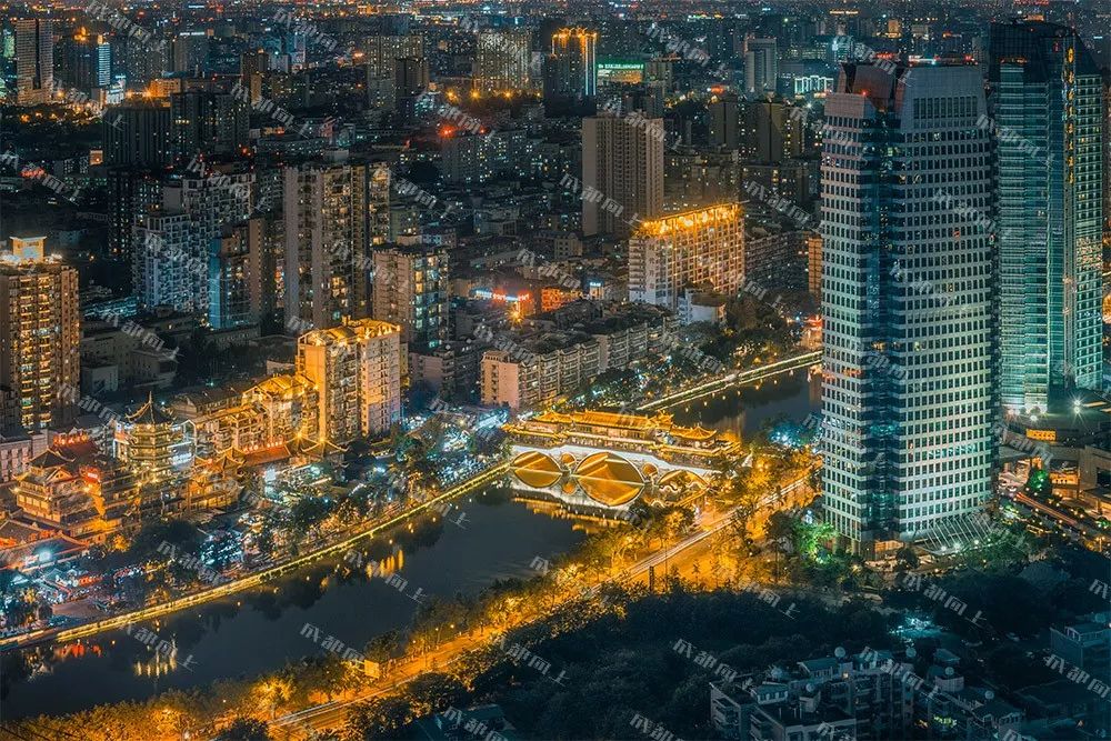 成都夜景pk杭州夜景,成都夜景vs重庆夜景春熙路