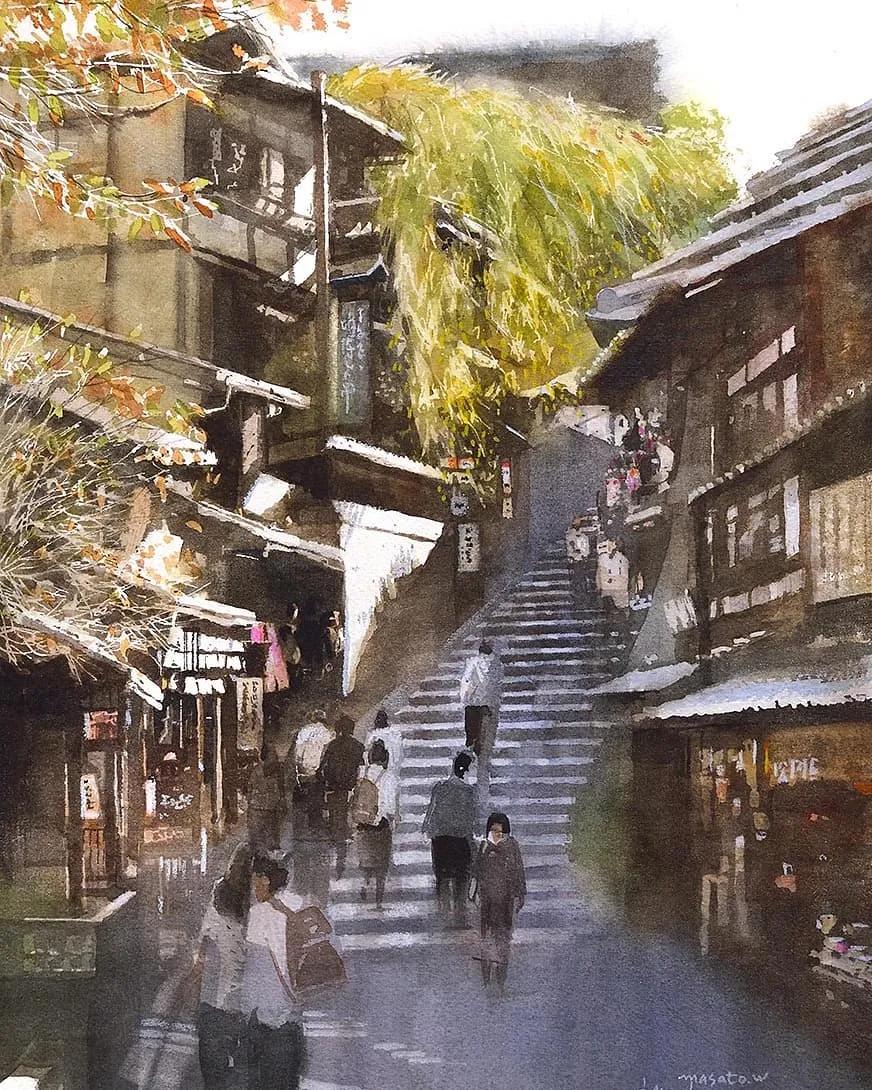 水彩大师笔下的花卉,简单唯美的水彩花卉