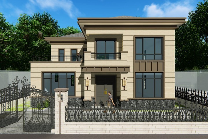 农村自建房二层小别墅400平价格,农村建房130平方左右两层小别墅