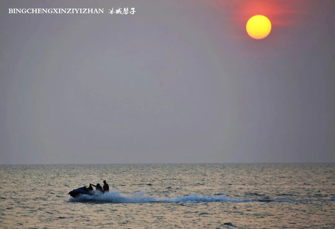 龙沐湾落日海滩,乐东最美落日海滩