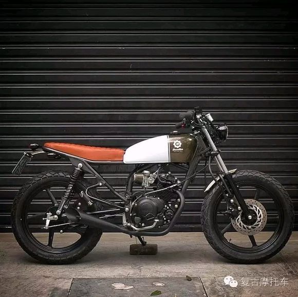 雅马哈ybr125改装复古摩托车,天剑150z复古改装