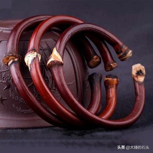 正宗鸡血藤手镯细款,藏式编绳鸡血藤手镯