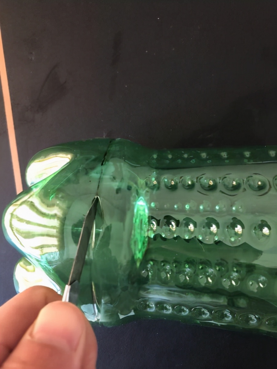 废物利用手工假山鱼缸,矿泉水瓶废物利用养金鱼