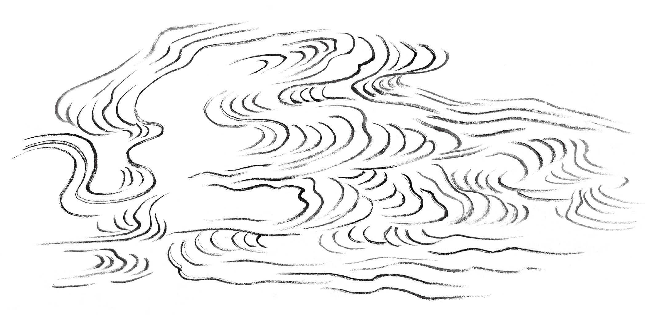 云简易画法,云简单素描画