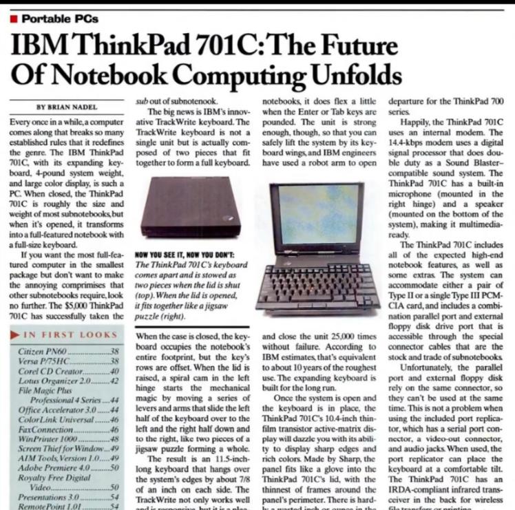 thinkpad25年历史,多年前的thinkpad太厉害了