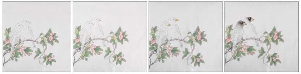 蜡嘴雀工笔画,蜡嘴鸟画画教程