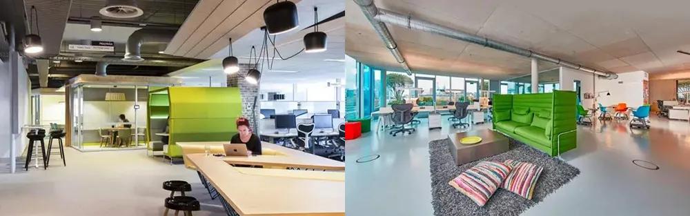 夏日“绿”调丨听说这种色系的办公室，让人不想下班