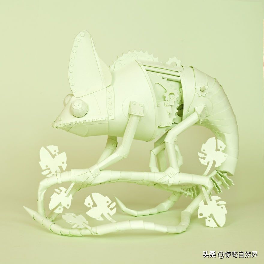 用超长的纸做艺术品超简单,纸制彩色艺术品