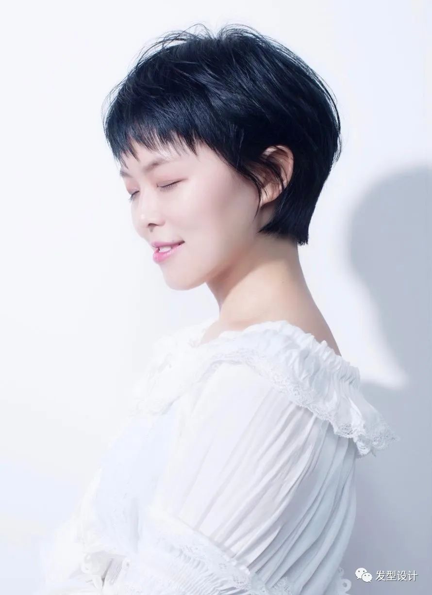 八大网红刘海短发,无刘海短发发型女