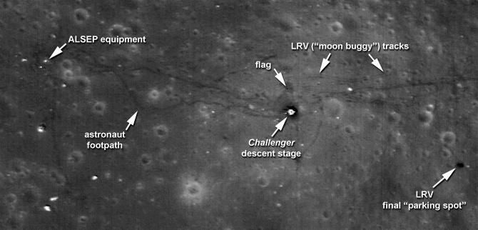玉兔二号那两条轮痕迹能存在多少年？美国登陆月球的脚印还在吗？