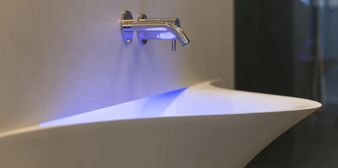 高颜值小型洗手池一体,100款超美的景观雕塑