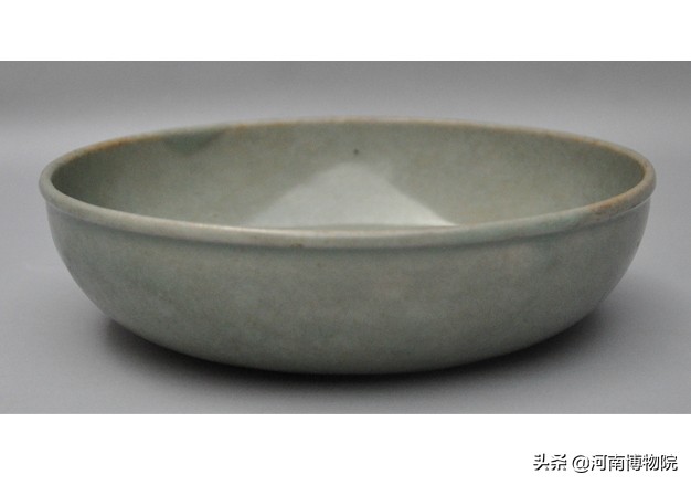 清豆青釉真品,馆藏豆青釉笔洗