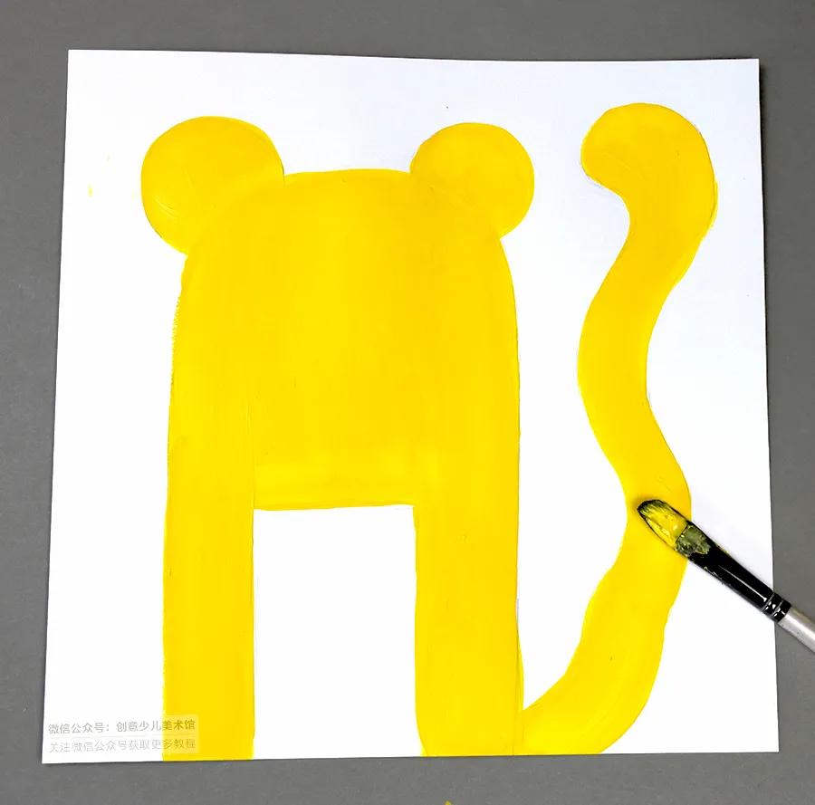 儿童画教程｜艺术创想美术课程《森林里的小花豹》