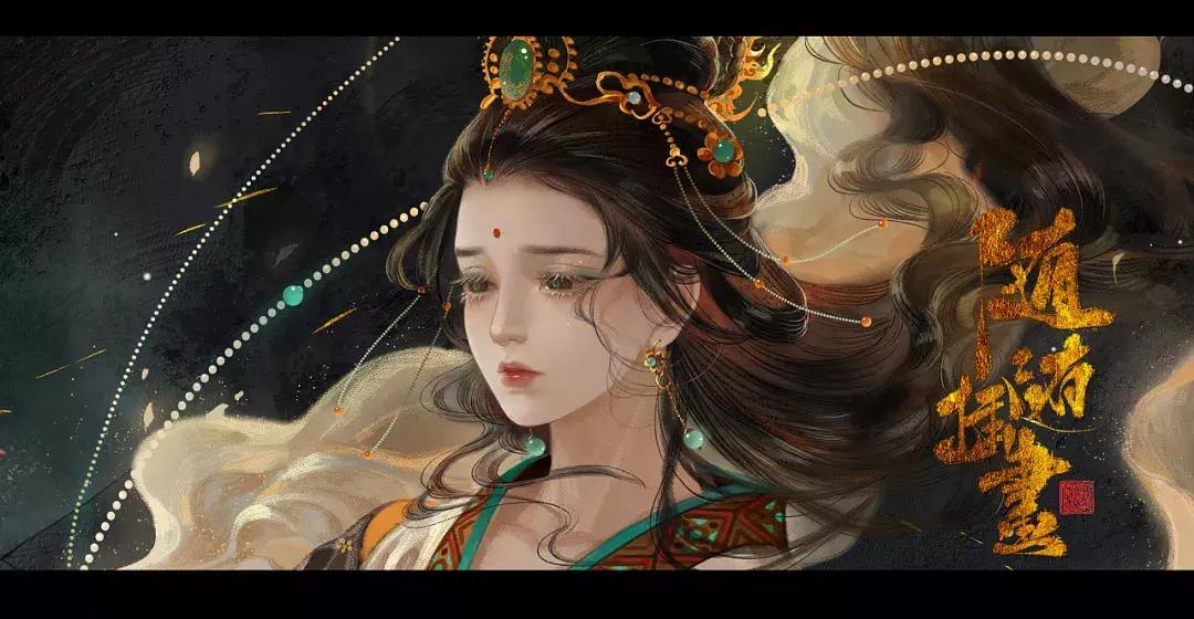 看完她笔下的古风美人,才知英雄难过美人关,一颦一笑让你醉倒