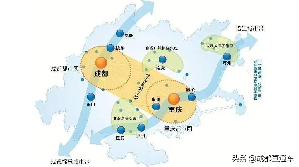 天府新区与东部新区交界,天府新区成都东部新区