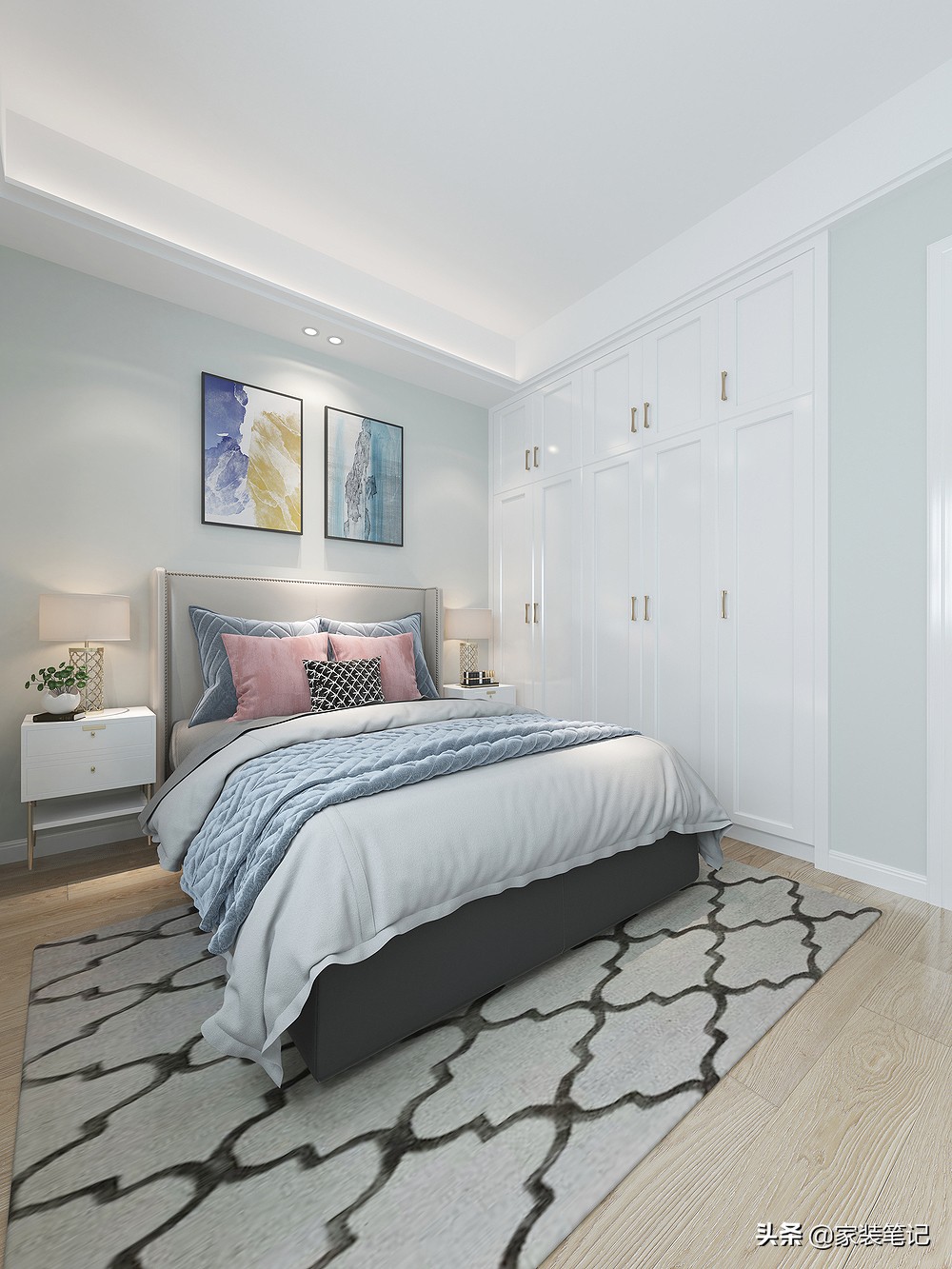 看了样板间就想买,轻奢风样板房小户型