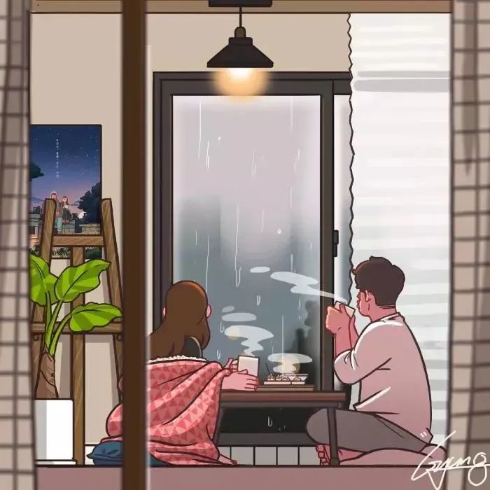 韩国插画师爱情故事,韩国插画大师情侣