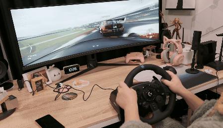 罗技全新方向盘g923开箱,罗技g923配啥座椅