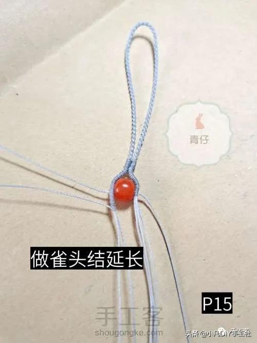 简单易学的手机链制作教程,手机链最新款教程