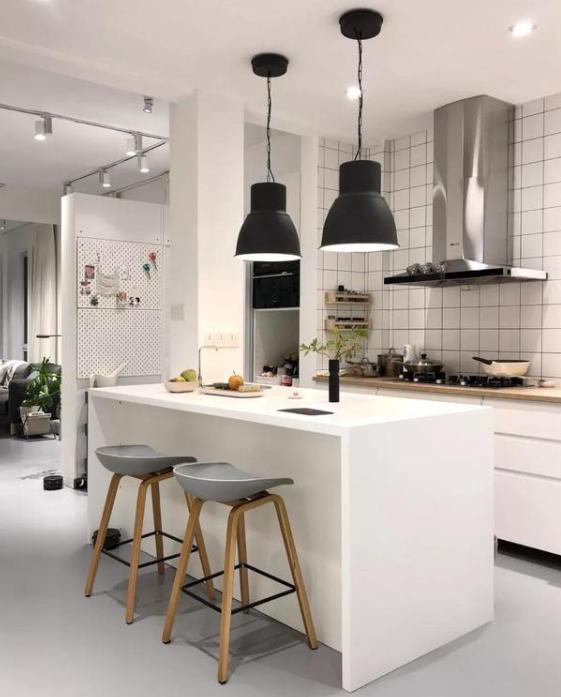 开放式厨房台面收纳整理技巧,小户型厨房台面收纳