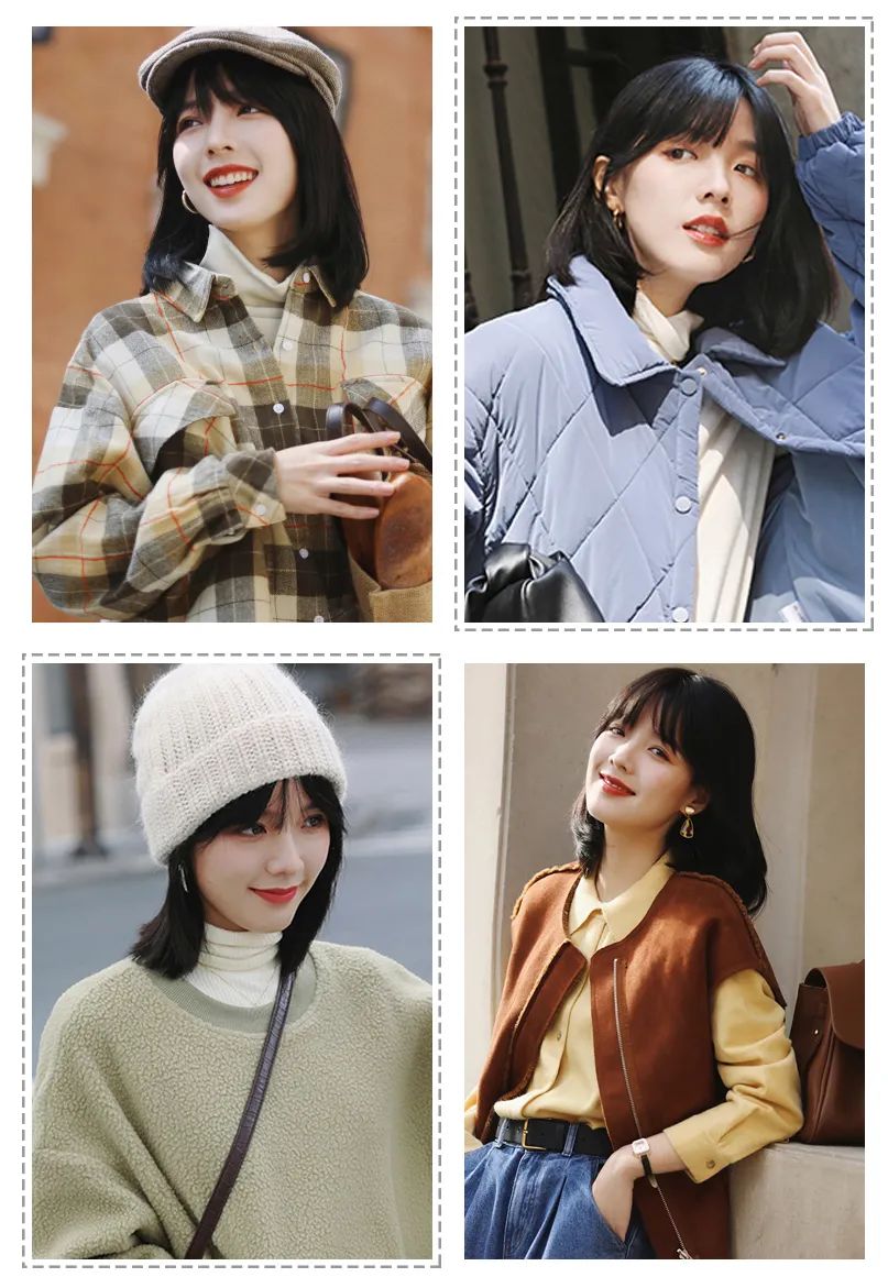 早春外套穿搭学生党甜酷,大衣卫衣短裙靴子