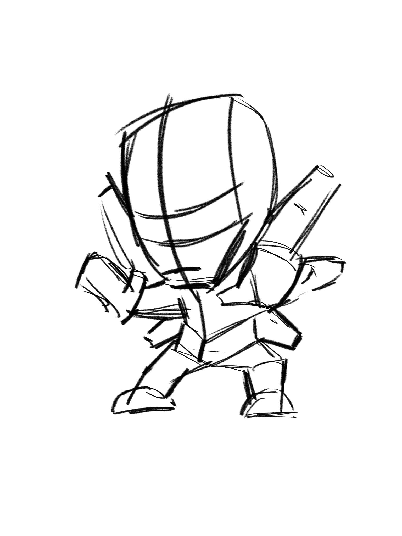 怎么用铅笔和纸来画钢铁侠,钢铁侠的最简单的画法