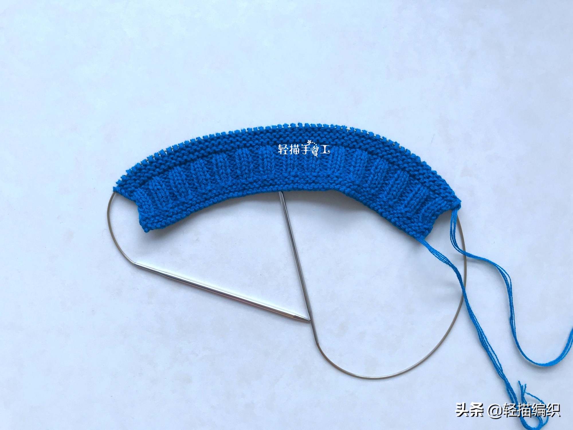 一步一步教你织地板袜,双色地板袜编织法