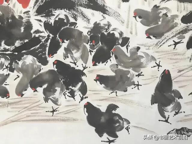 墨豪国画小鸡,墨豪画鸡创作过程