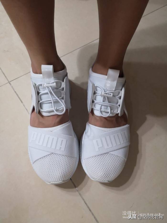 彪马复古阿甘鞋黑鞋蓝底配色,彪马fenty系列