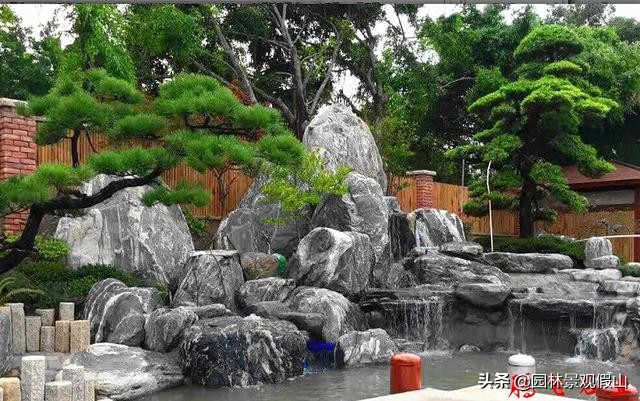 泡沫假山鱼池制作方法,假山流水喷泉鱼池制作