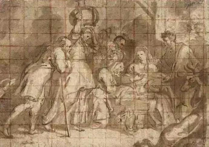 巨匠鲁本斯的素描作品图片,鲁本斯顶级素描