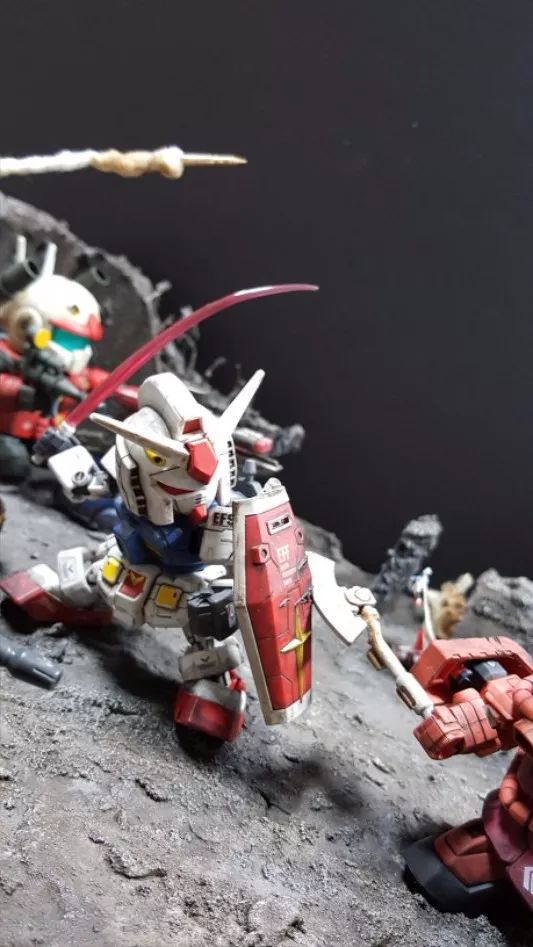 佳作:SD高达OL?混战场景模型