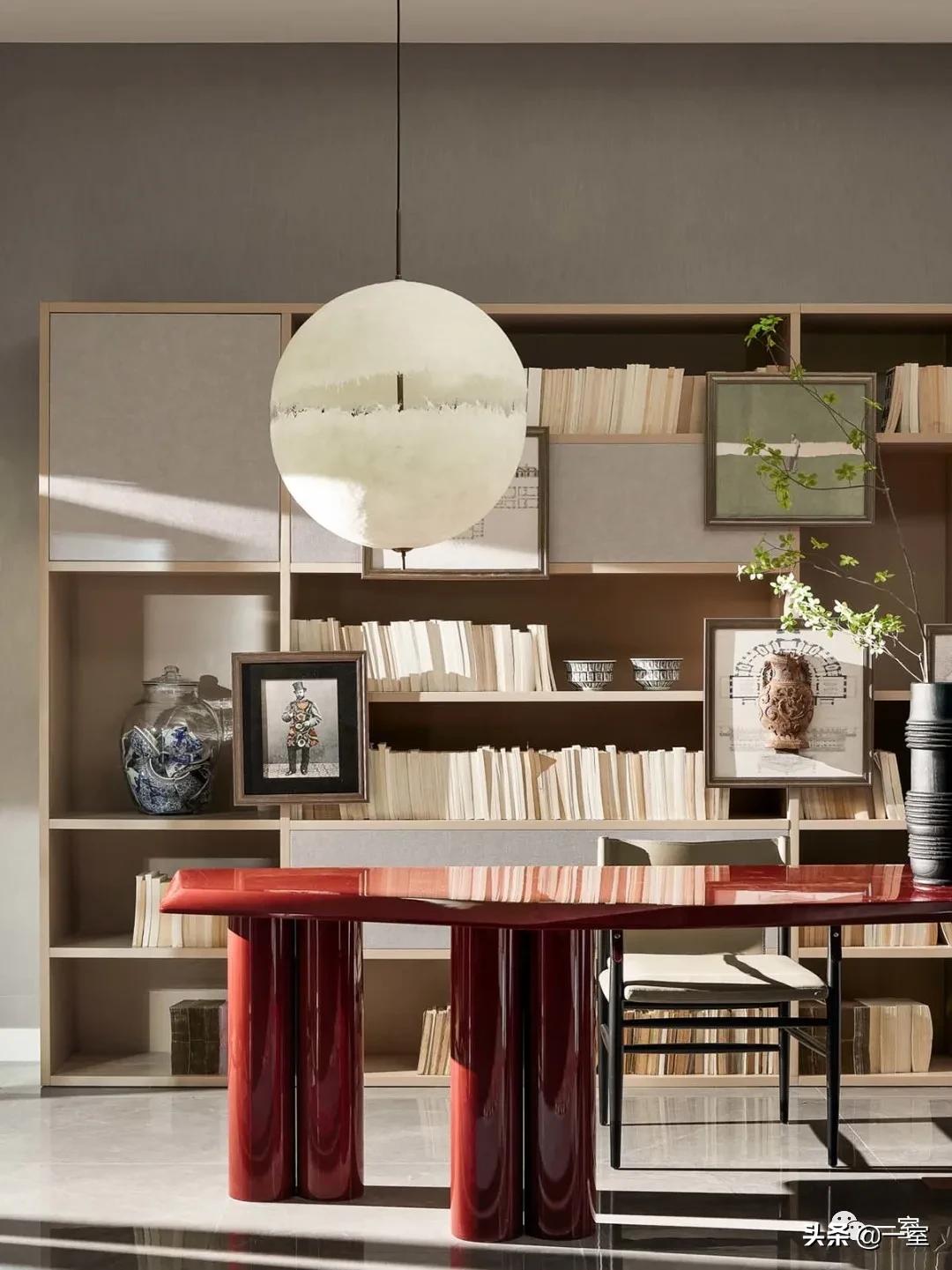 餐厅书房一体设计,书房客房一体设计