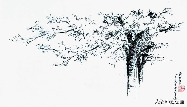 十大顶级钢笔画速写,钢笔速写100幅图片