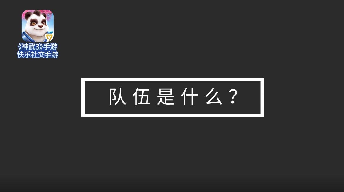神武3手游队伍,神武手游固定队