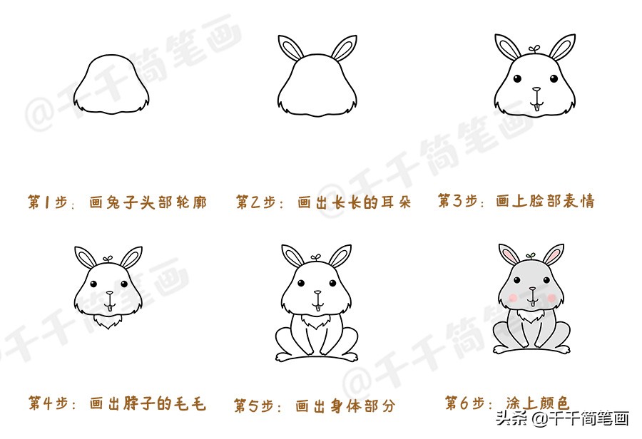 幼儿园小动物简笔画步骤,儿童简笔画入门动物0-3岁恐龙