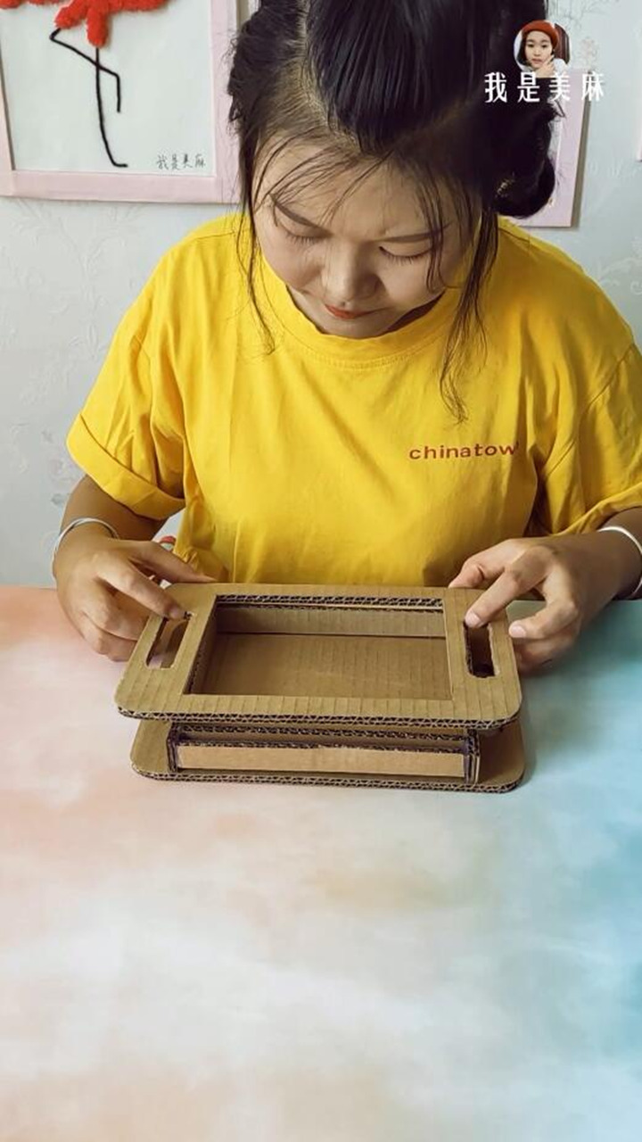 用鞋盒给孩子做简单益智小玩具,自制宝宝迷宫玩具没磁扣怎么动