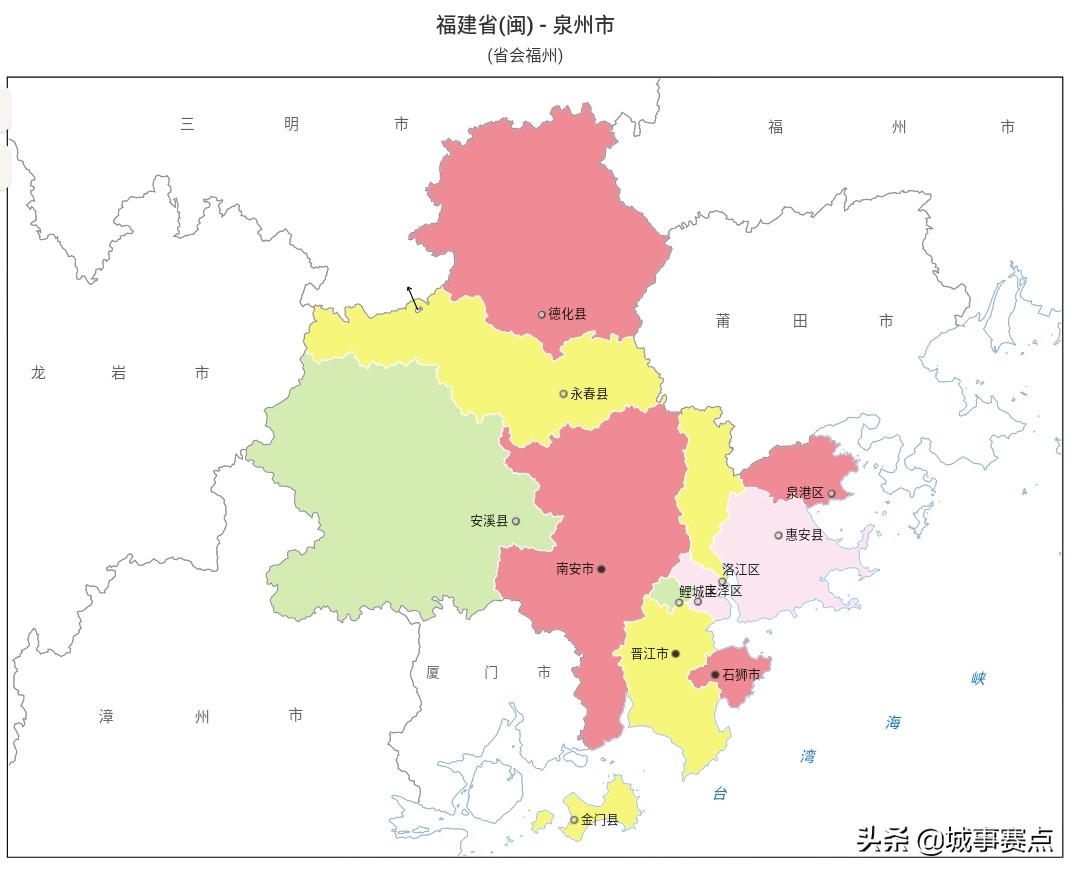 福建省地图行政区划,福建省各市县行政地图一览表