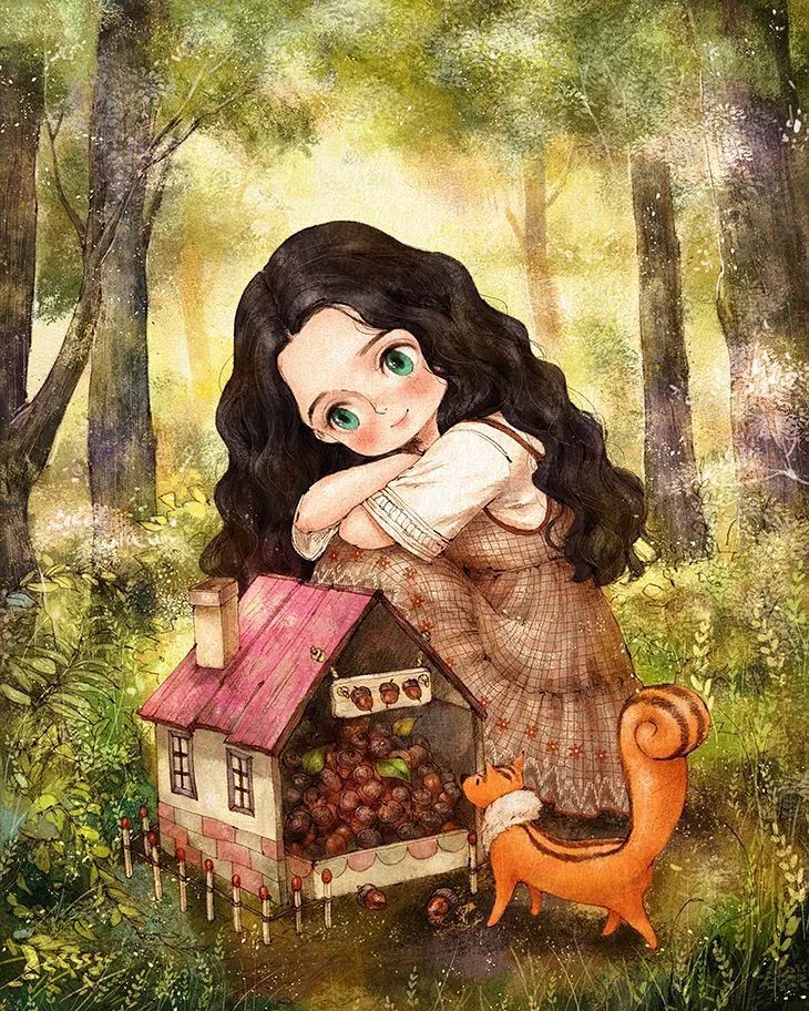 画风堪比宫崎骏,写实韩系画风画师