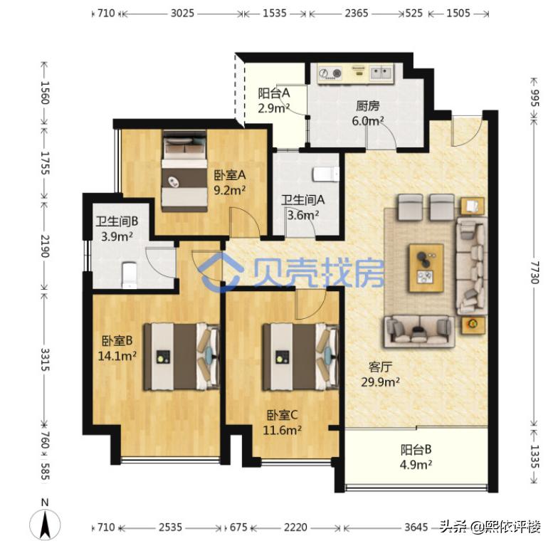 北滨路一线江景洋房,北滨路江景