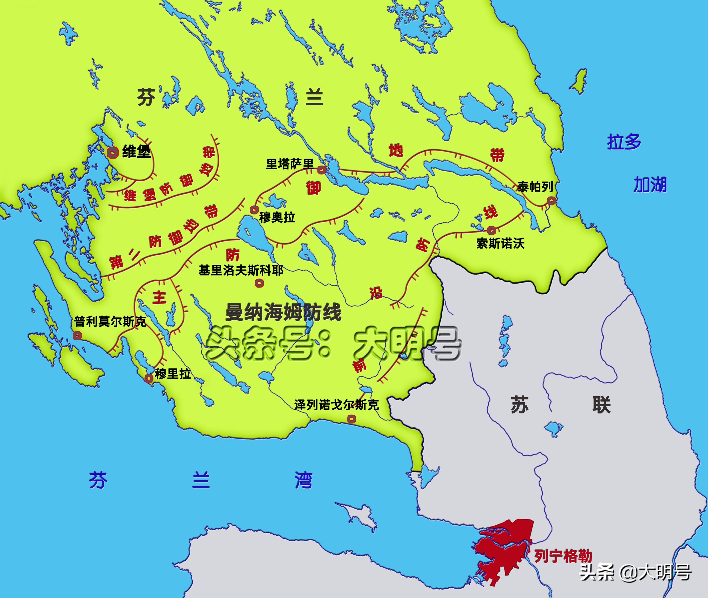 图说苏联和芬兰的换地计划,苏联想用5523平方公里换2761平方公里