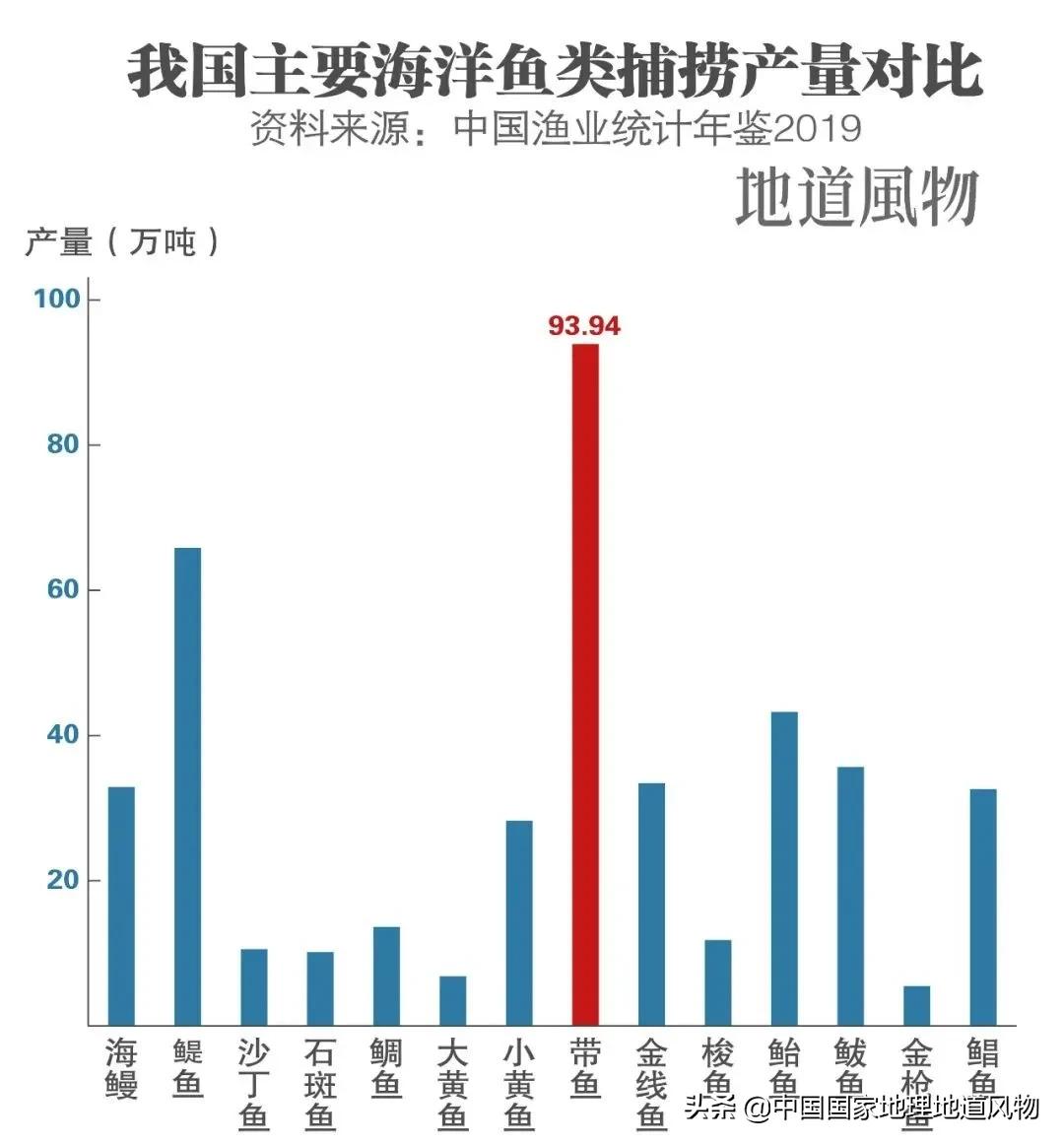中国吃掉最多的食物,哪个产地的带鱼最好吃