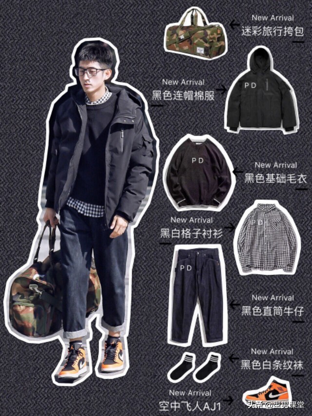 男生秋冬穿搭成熟稳重,干净利落的秋冬男生穿搭