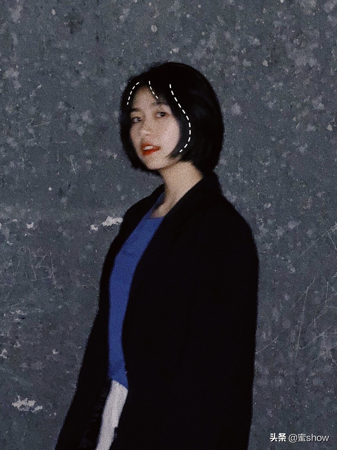 空气刘海波波头短发发型图片,短发减龄刘海自己剪教程