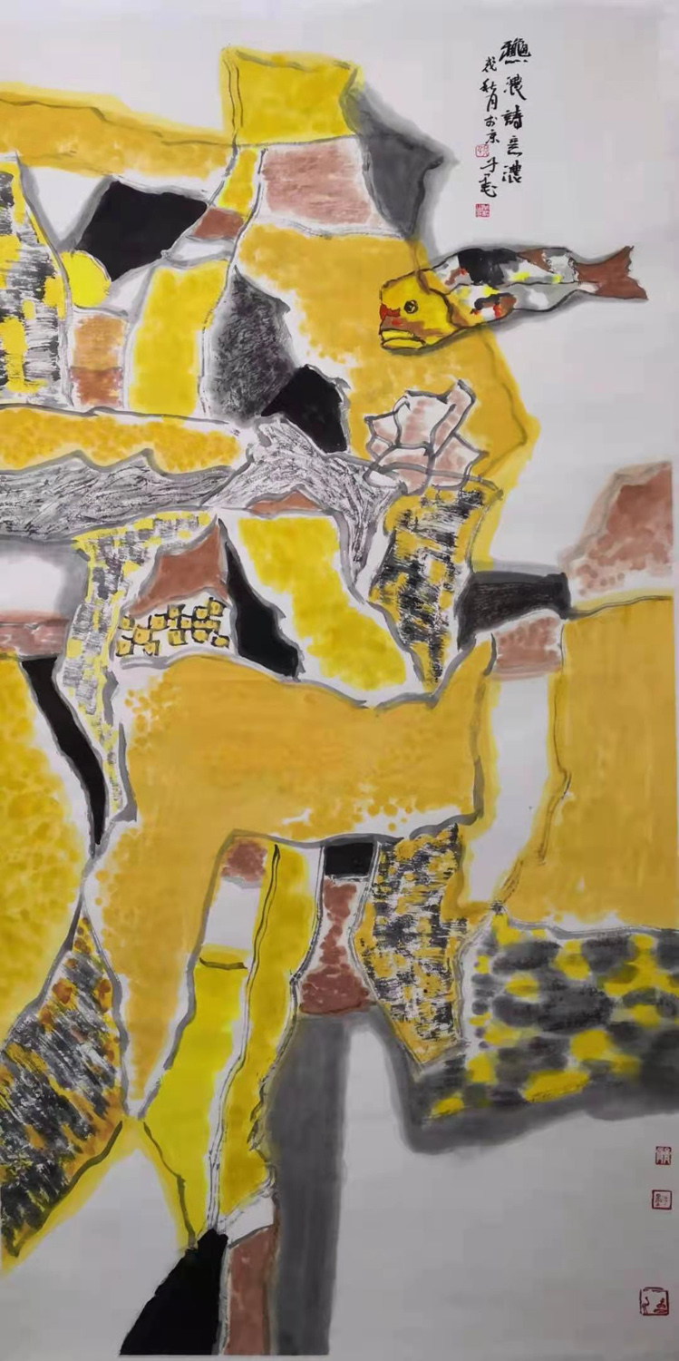 书法作品欣赏心中若有桃花源,历代名家绘画桃花源图