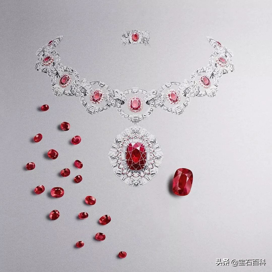 戴红宝石,戴红宝石的女人