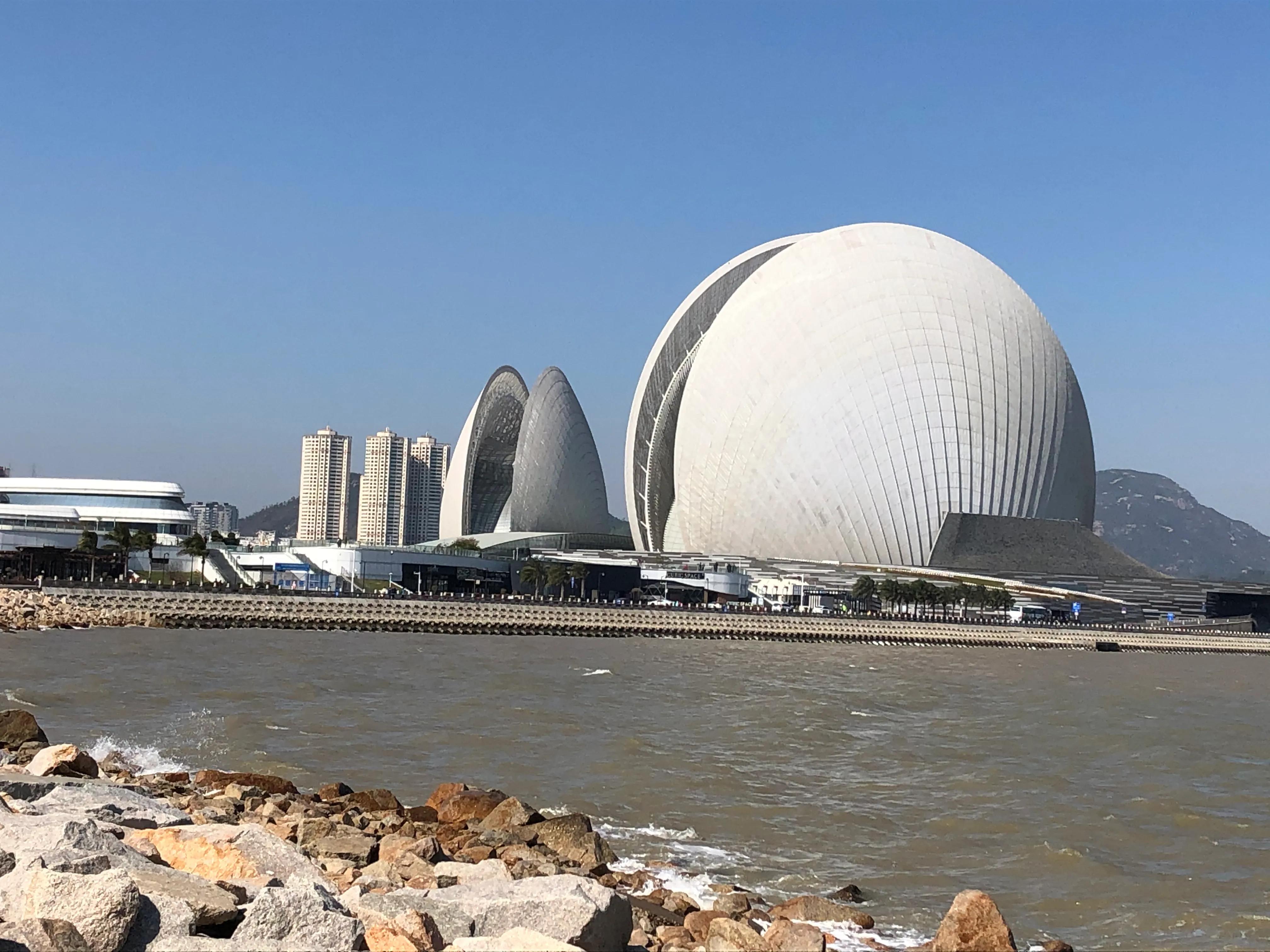 夜游珠海野狸岛风景,春节珠海野狸岛旅游
