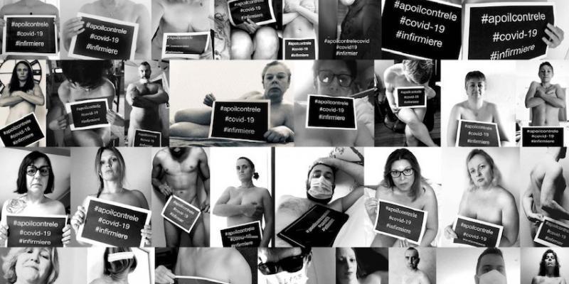 法国医护人员在巴黎举行抗议,法国医护人员在巴黎抗议示威