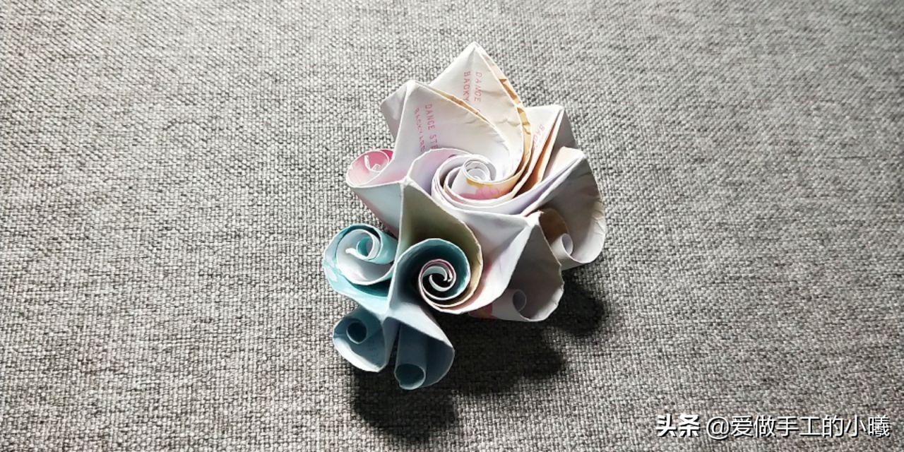 立体花的折纸步骤图解,立体的花的折纸教程