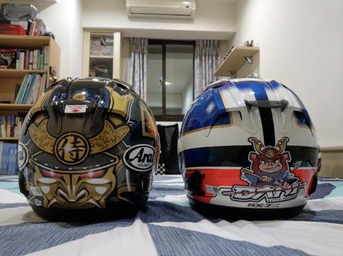 rx7x黑盔,arairx-7x头盔带刀侍卫拆箱